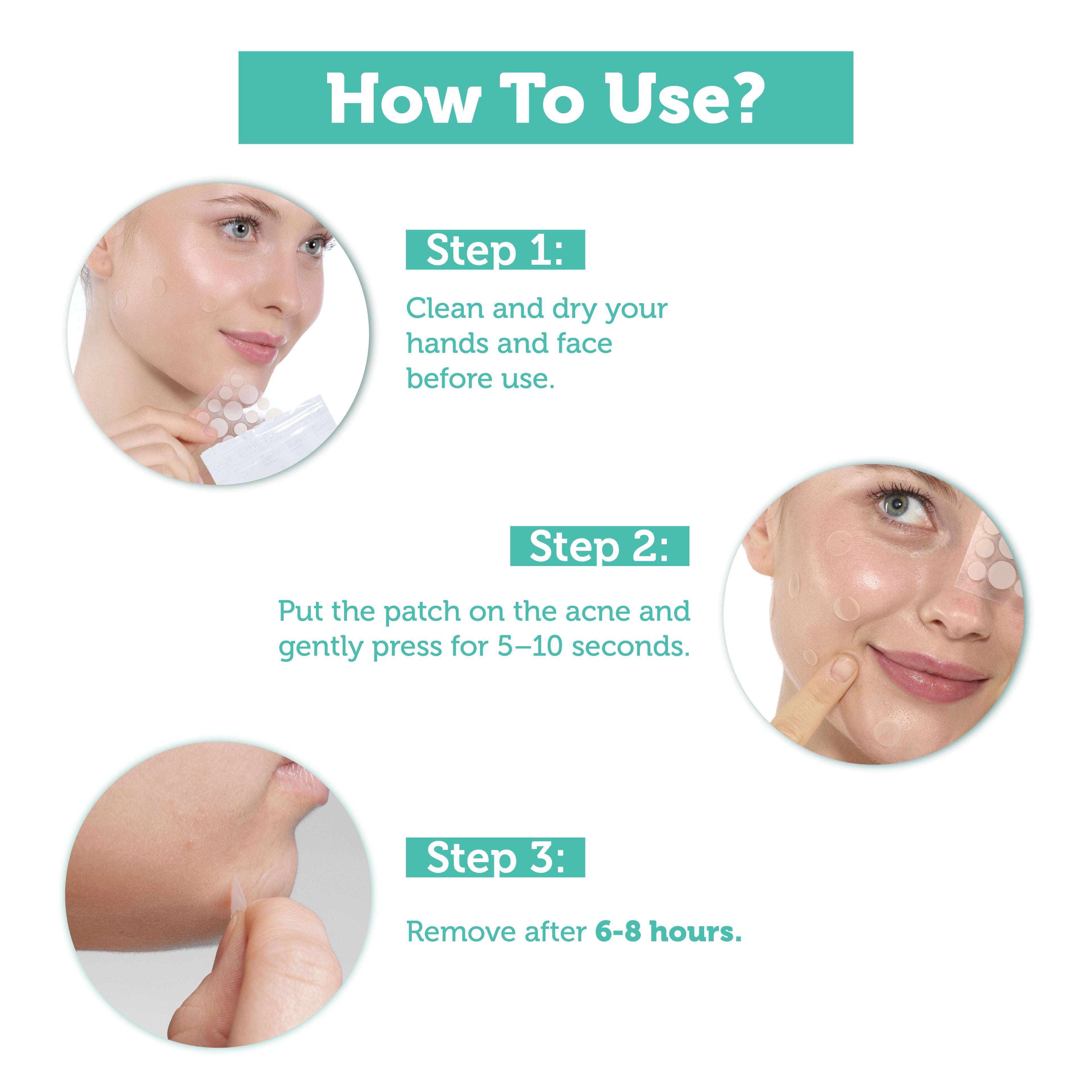 Hydrocolloid Invisible Spot Patches