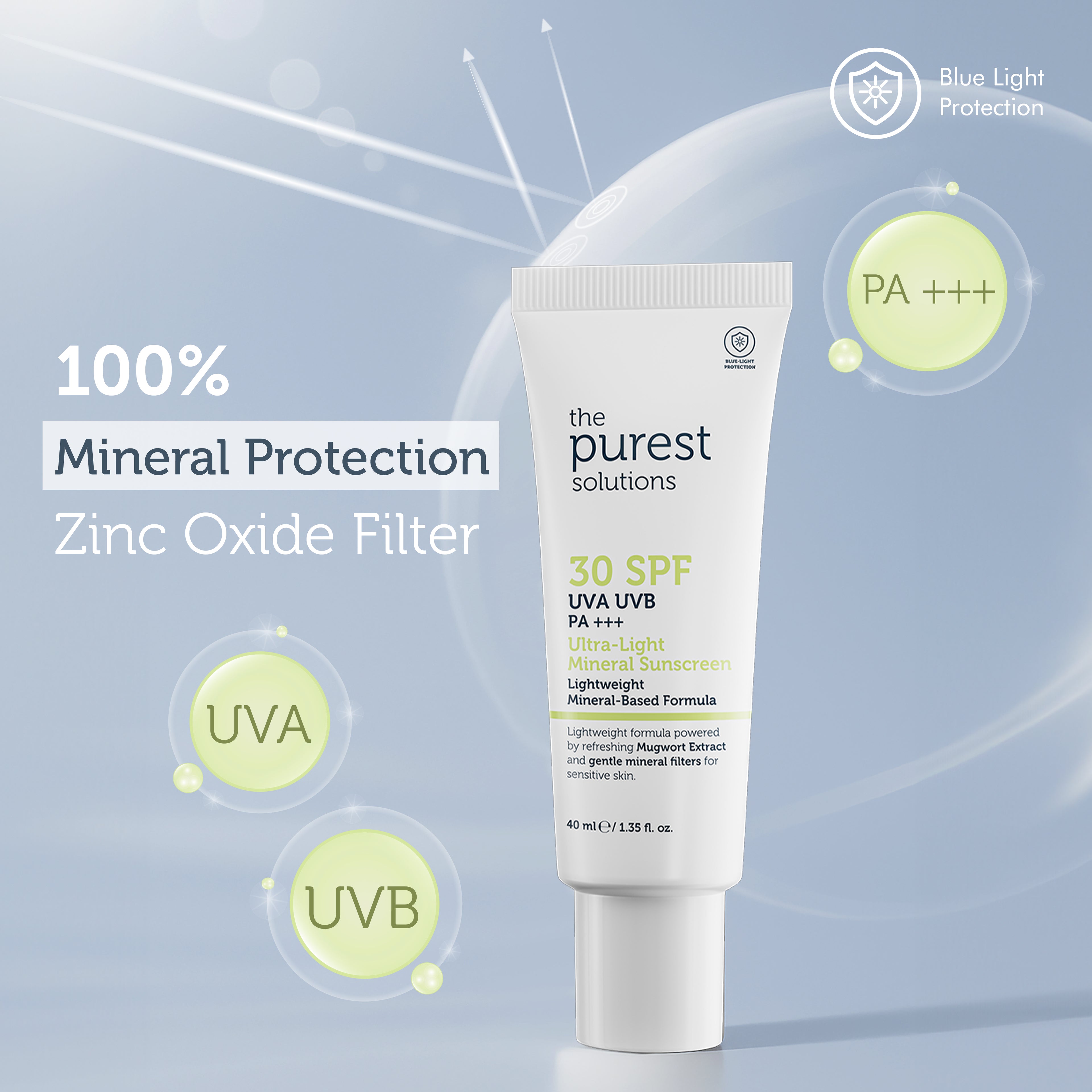 Ultra-Light Mineral Sunscreen SPF 30+, 40 ml