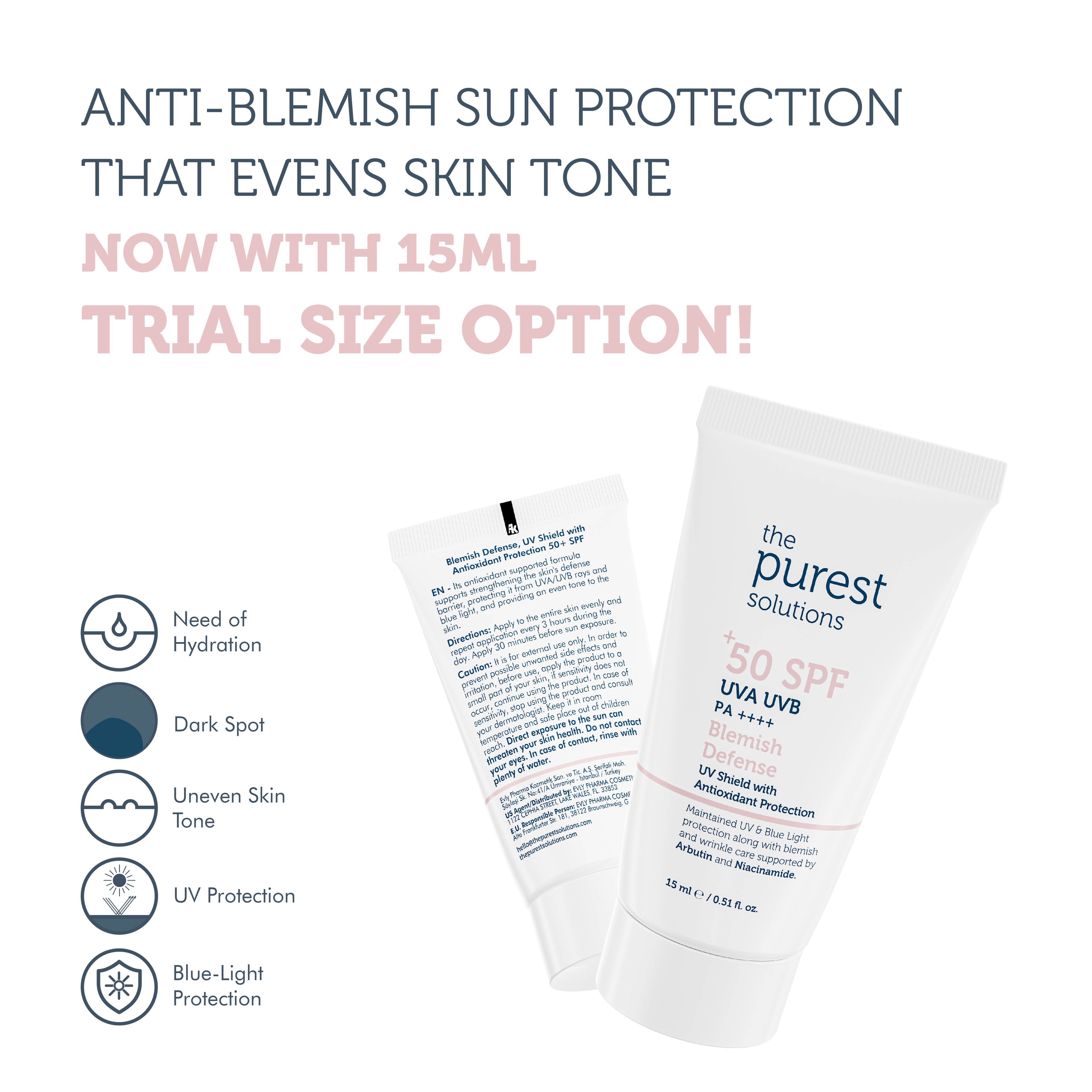 Blemish Defense UVA/UVB Antioxidant Protection For Blemish-Prone Skin 50+ SPF 15 ml