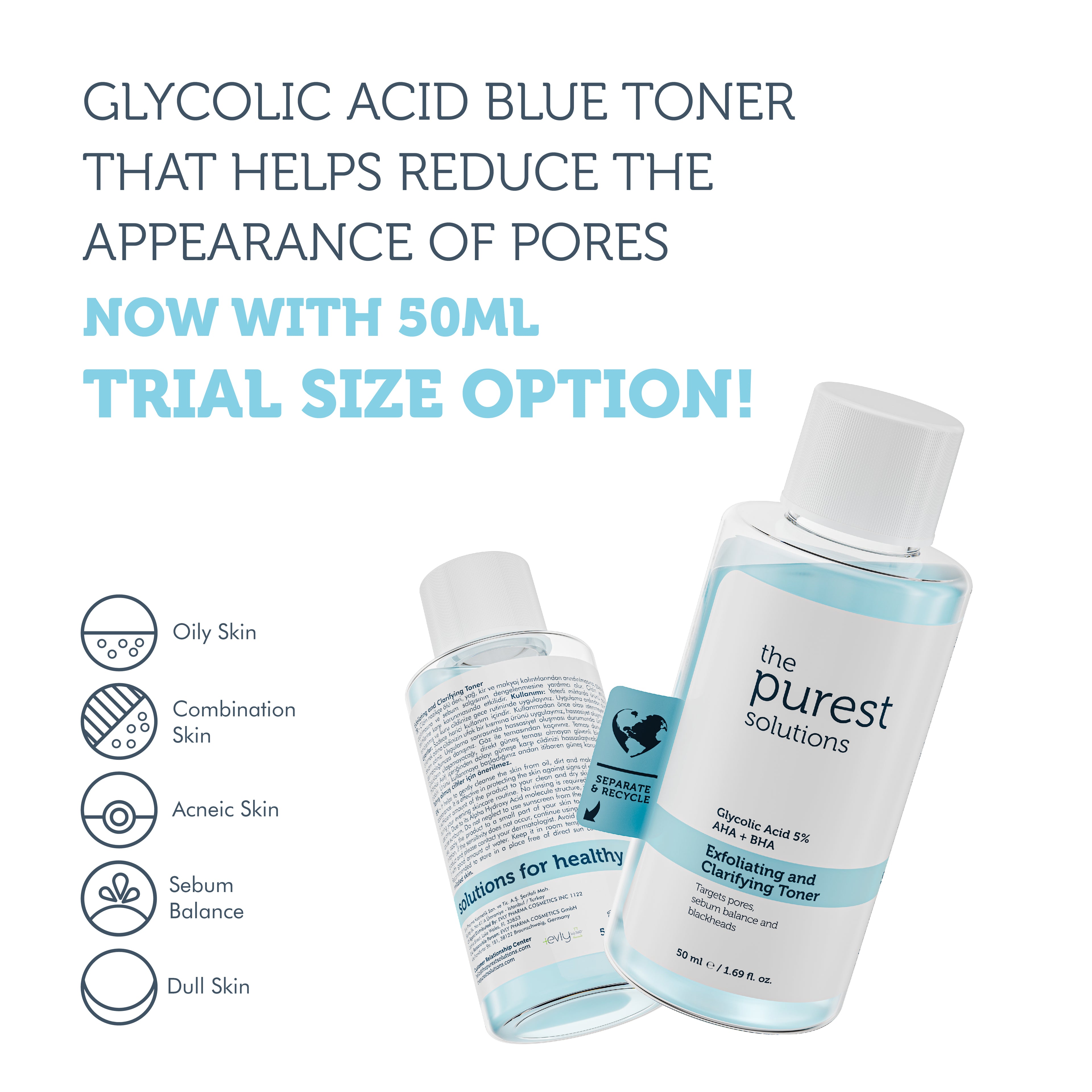 Exfoliating and Clarifying Toner 50 ml