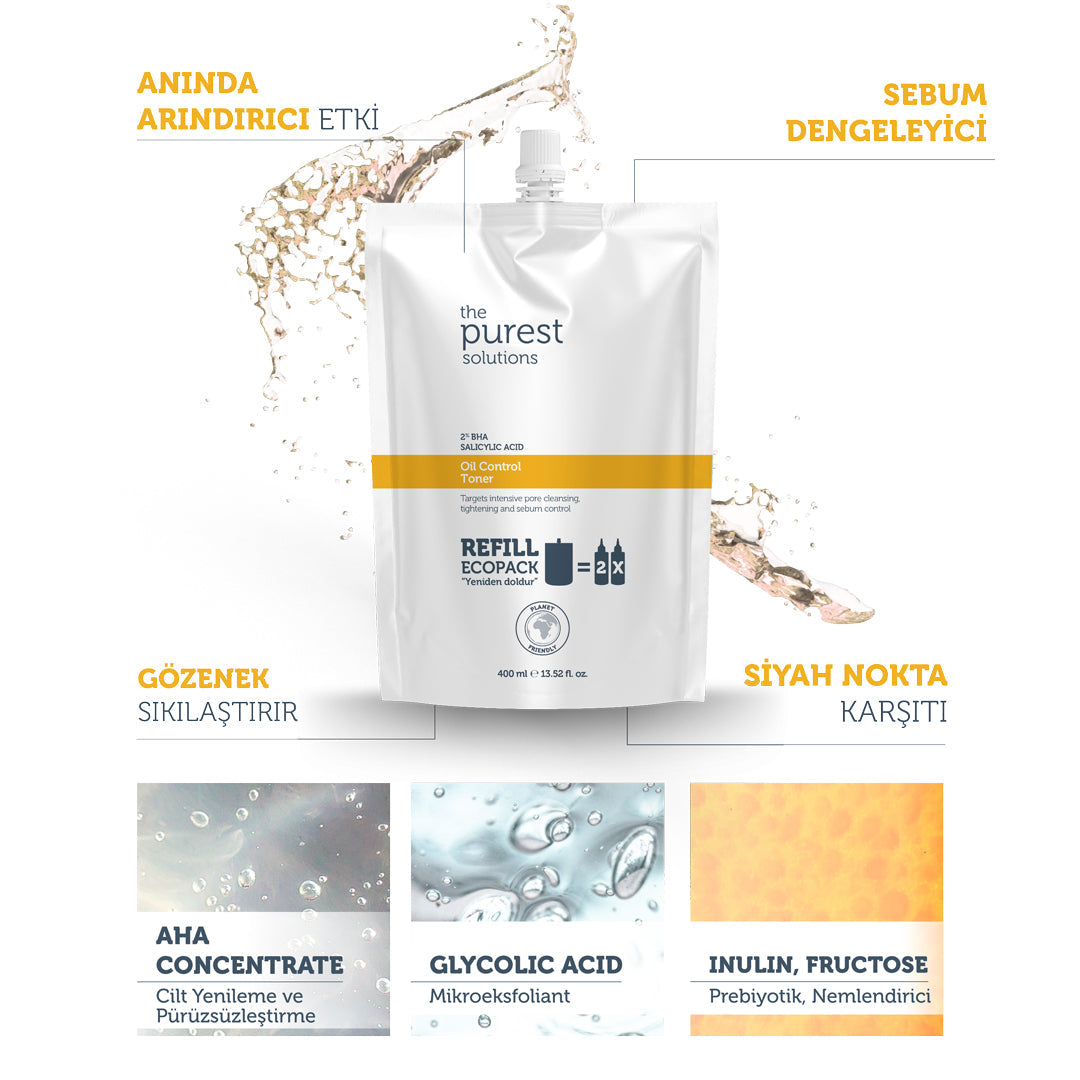 Oil Control Toner Ecological Refill Pack 400 ML