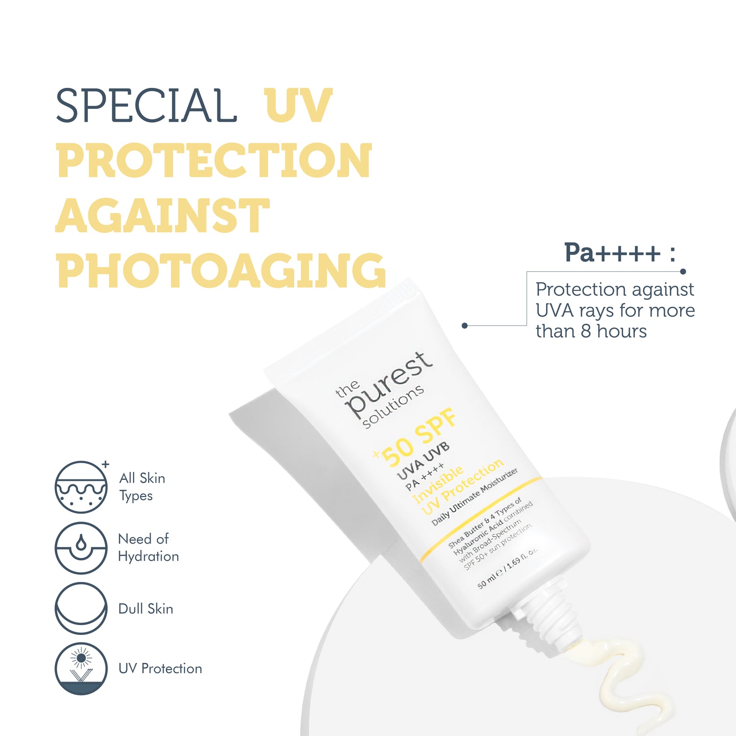 Invisible UV Protection  Daily Intensive Moisturizer 50+ SPF 50 ml