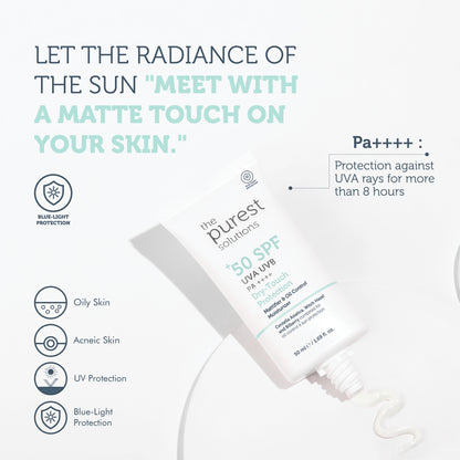 Dry-Touch Protection Mattifier &amp; Oil Control Moisturizer for Oily Skin 50+ SPF 50 ml.
