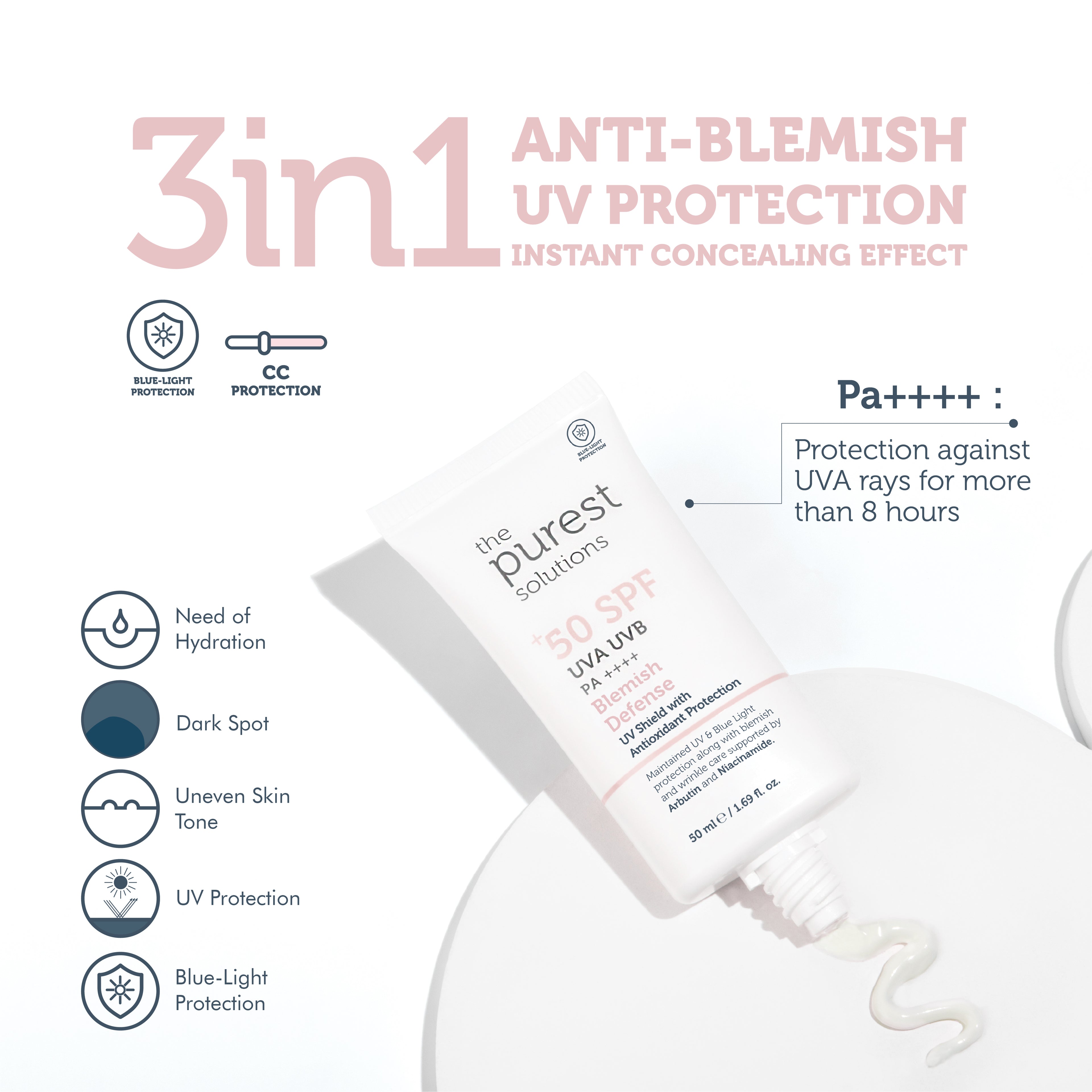 Blemish Defense UVA/UVB  Antioxidant Protection For Blemish-Prone Skin 50+ SPF 50 ml