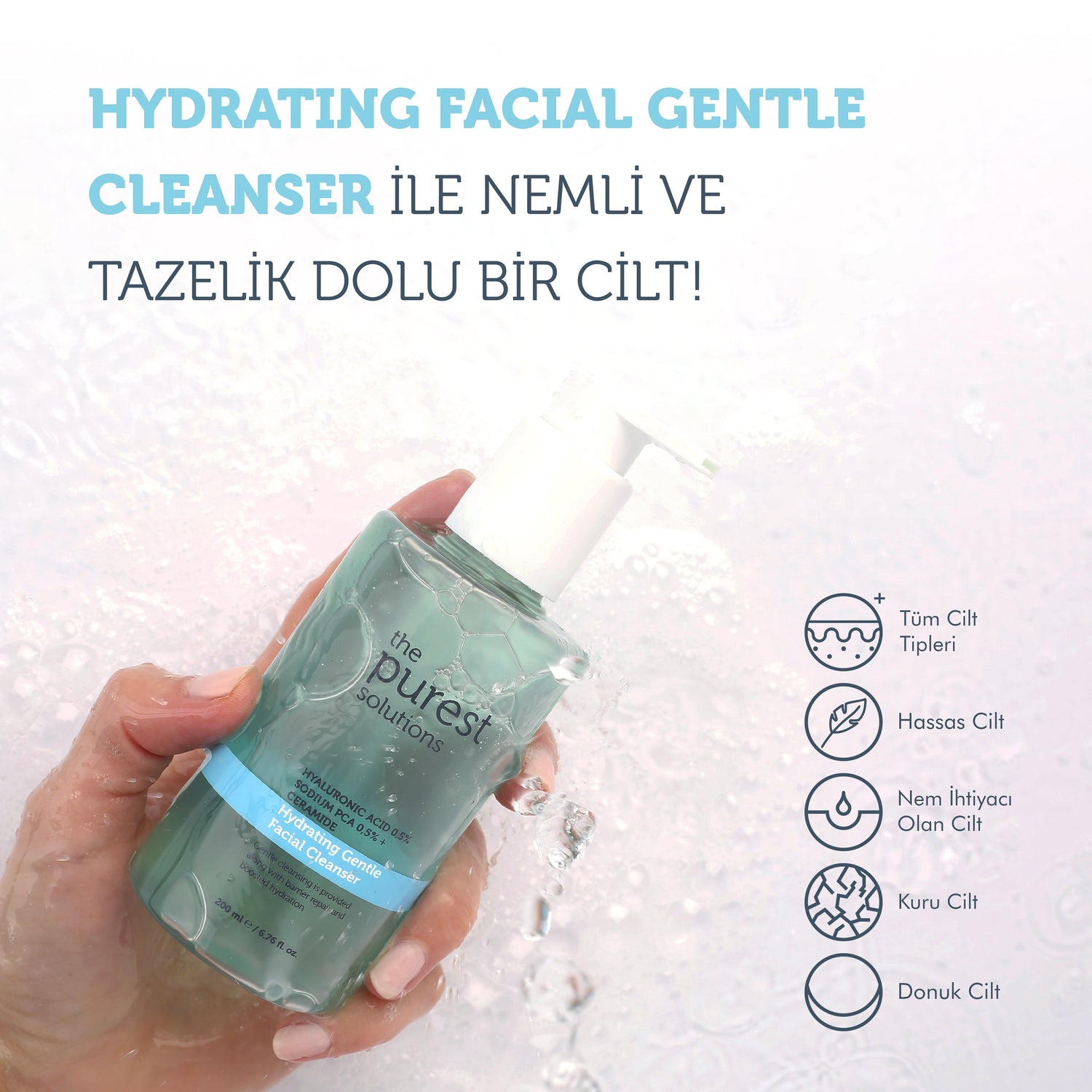 Zweiphasiges Reinigungsroutine-Set für trockene und empfindliche Haut