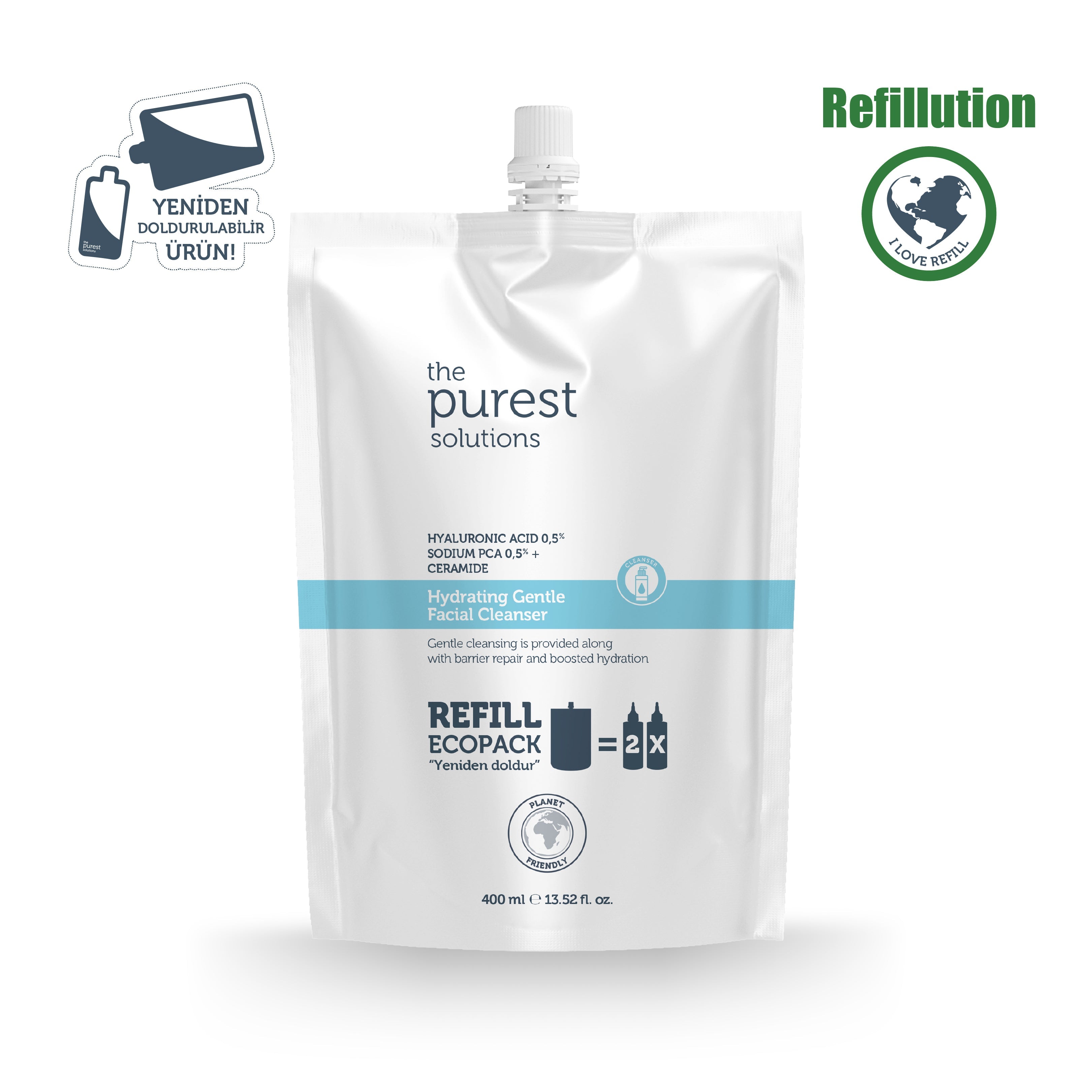 Hydrating Gentle Facial Cleanser Ecological Refill Pack 400 ML