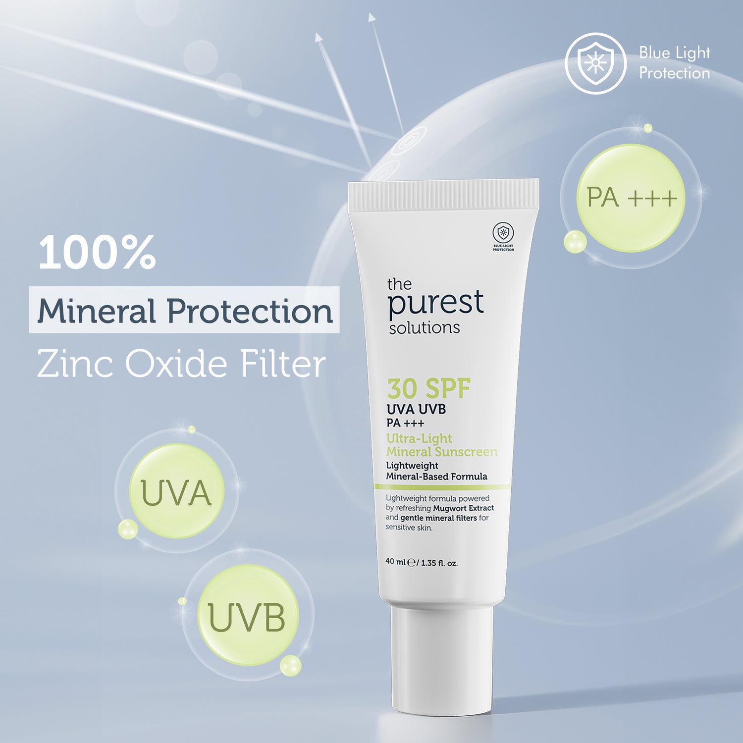 Ultra-Light Mineral Sunscreen SPF 30+, 40 ml