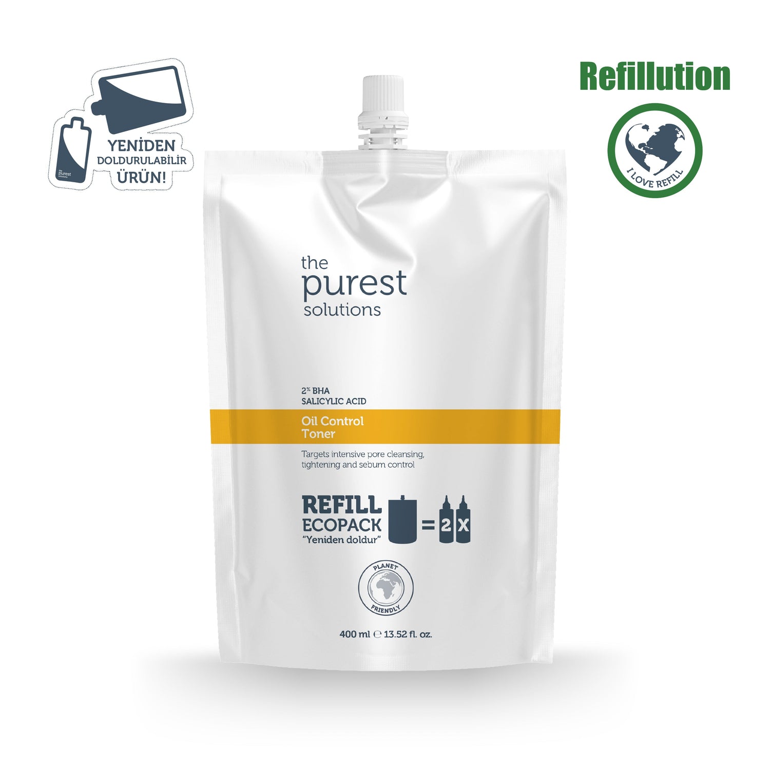 Oil Control Toner Ecological Refill Pack 400 ML