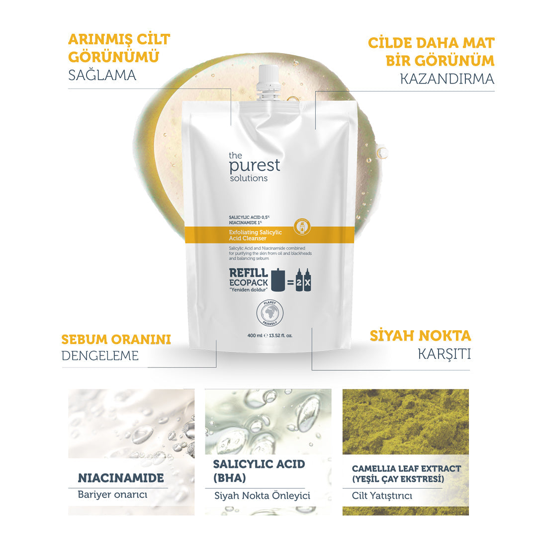 Exfoliating Salicylic Acid Cleanser Ecological Refill Pack 400 ML